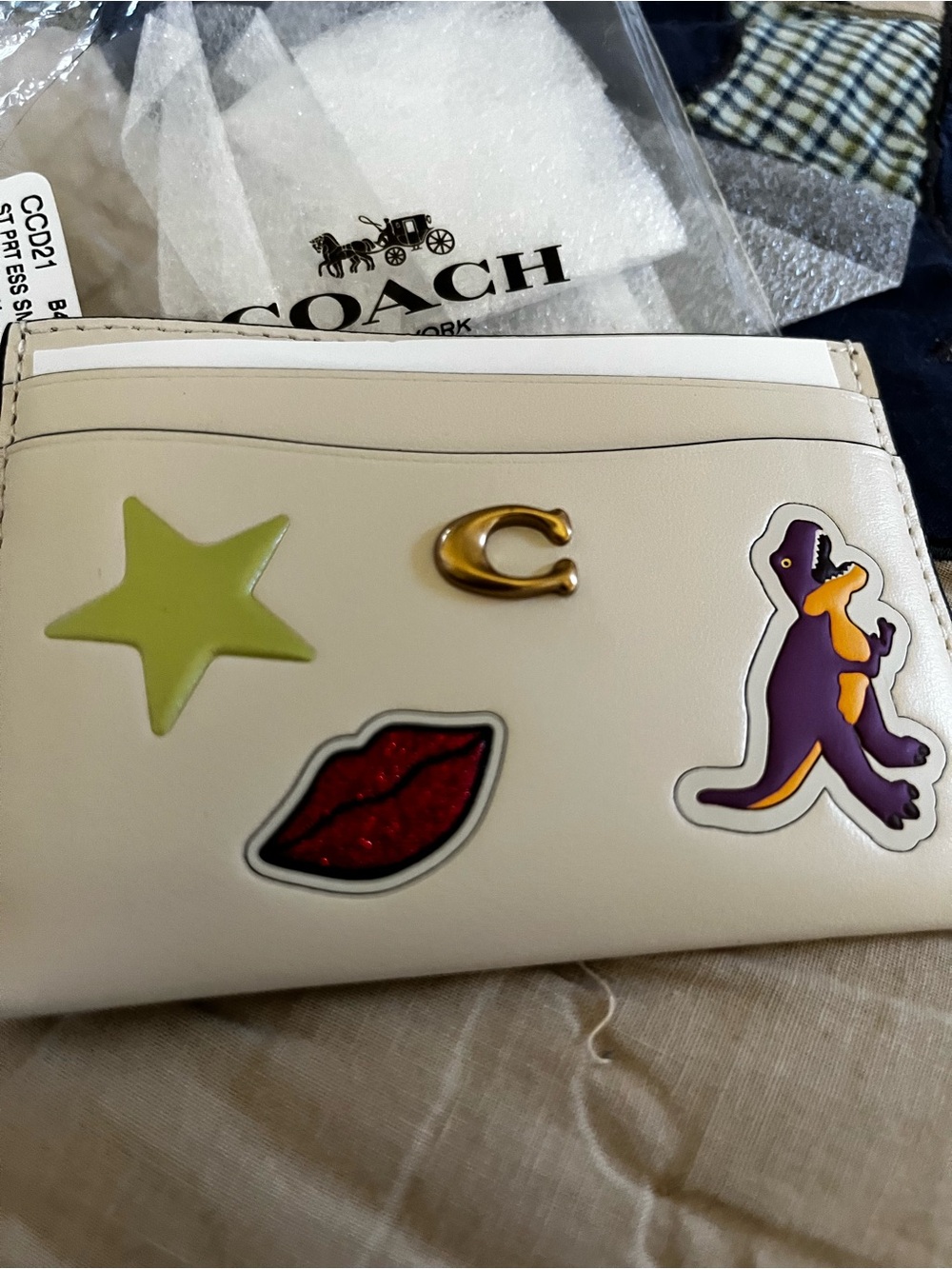 COACH Sticker Print Card Holder - Picture 8 of 8